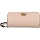 Pink Polyurethane Women Wallet