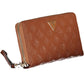 Brown Polyurethane Women Wallet