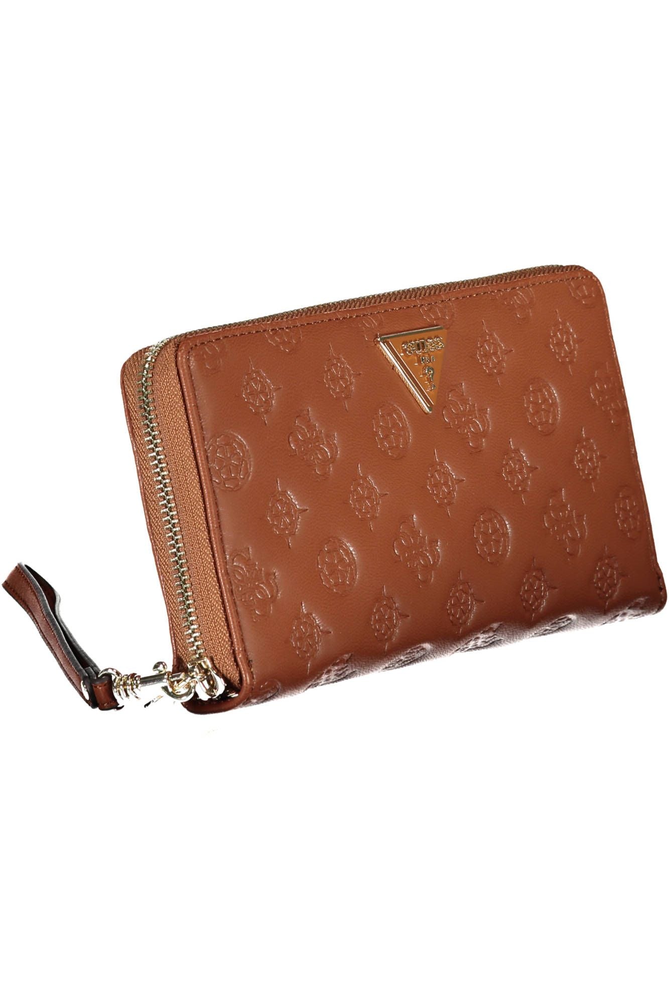 Brown Polyurethane Women Wallet