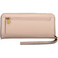 Pink Polyurethane Women Wallet