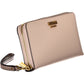 Pink Polyurethane Women Wallet