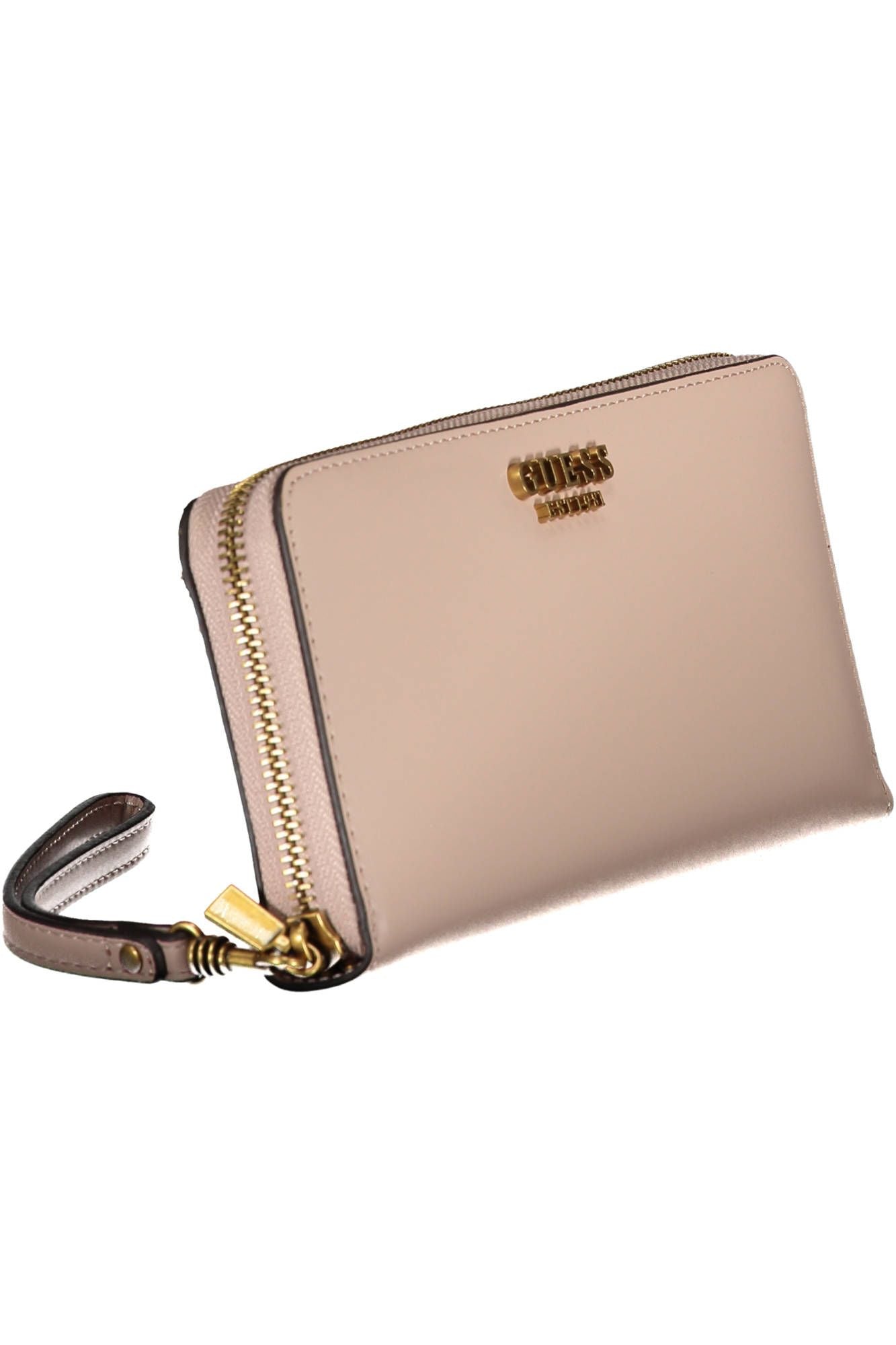 Pink Polyurethane Women Wallet