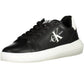 Black Polyester Men Sneaker