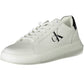 White Polyester Men Sneaker