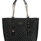 Black Polyethylene Women Handbag