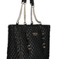 Black Polyethylene Women Handbag