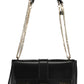 Black Polyurethane Women Handbag