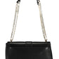 Black Polyurethane Women Handbag