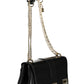 Black Polyurethane Women Handbag