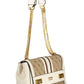 Beige Polyester Women Handbag