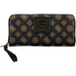 Brown Polyurethane Women Wallet