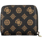 Brown Polyurethane Women Wallet