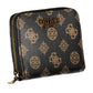 Brown Polyurethane Women Wallet