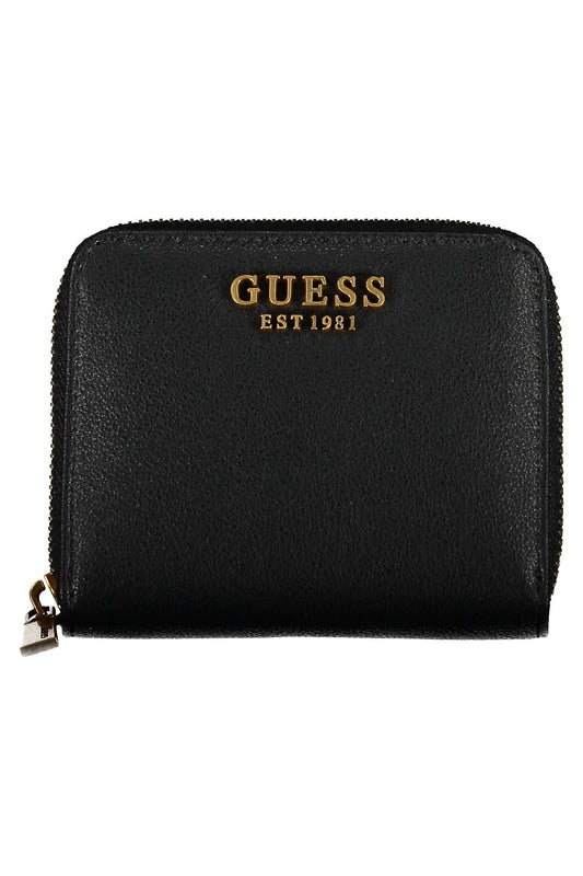Black Polyurethane Women Wallet