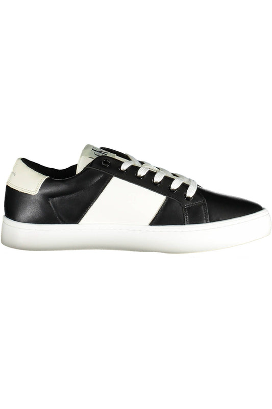 Black Recycled Leather Men Sneaker