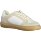 White Polyester Men Sneaker