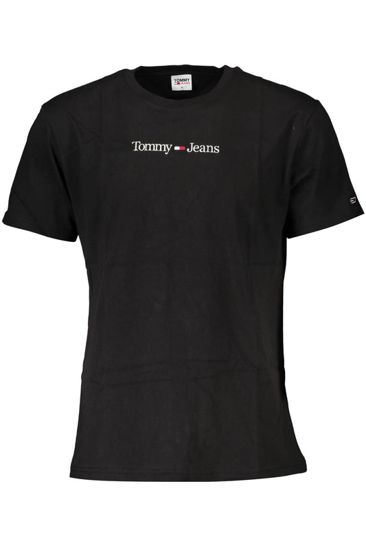 Black Cotton Men T-Shirt