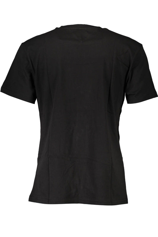 Black Cotton Men T-Shirt