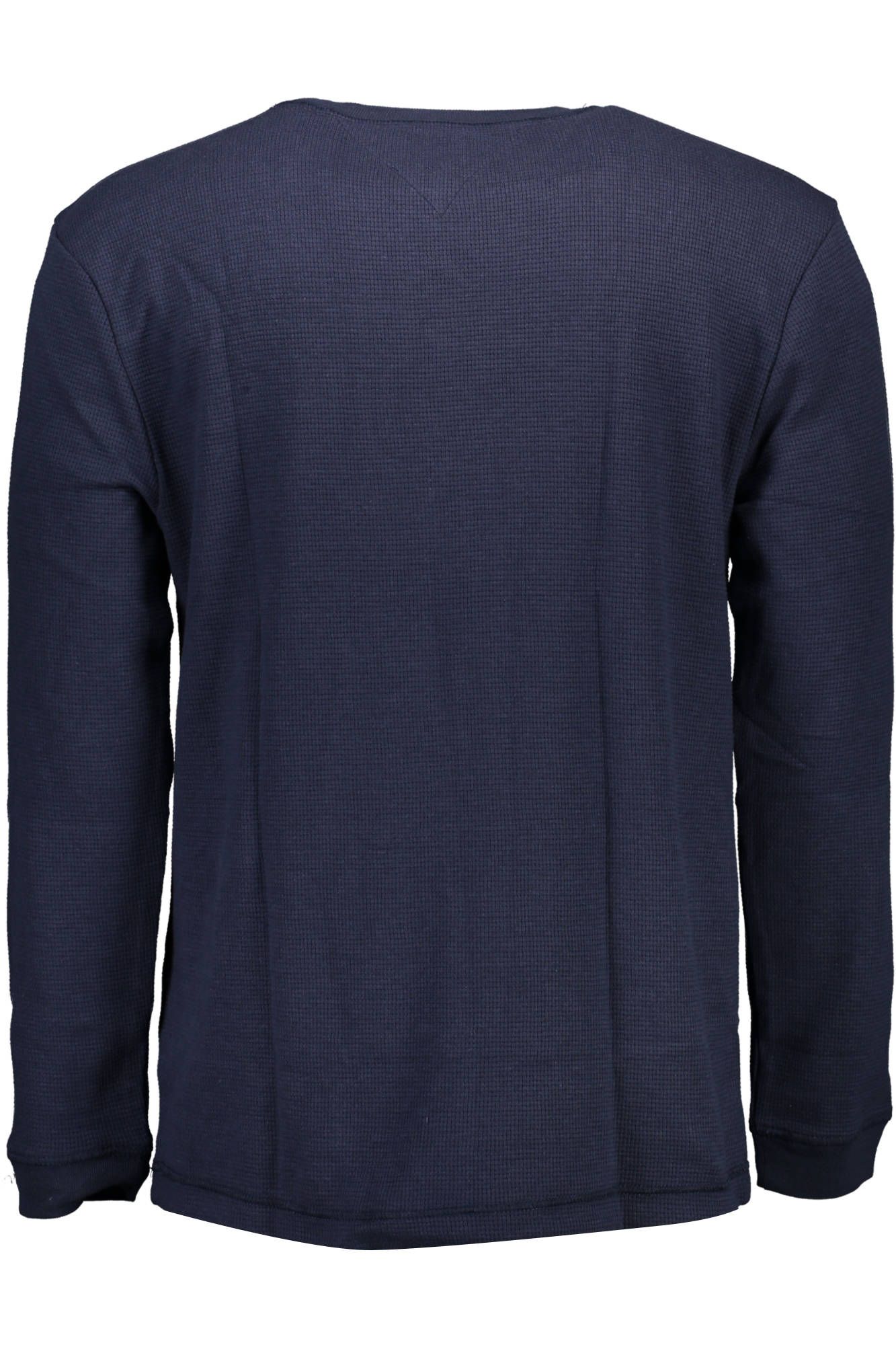 Blue Cotton Men Sweater
