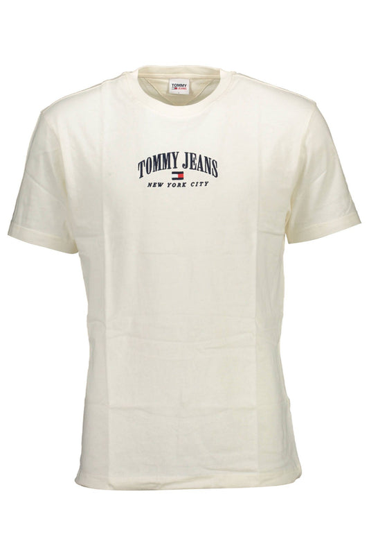 White Cotton Men T-Shirt