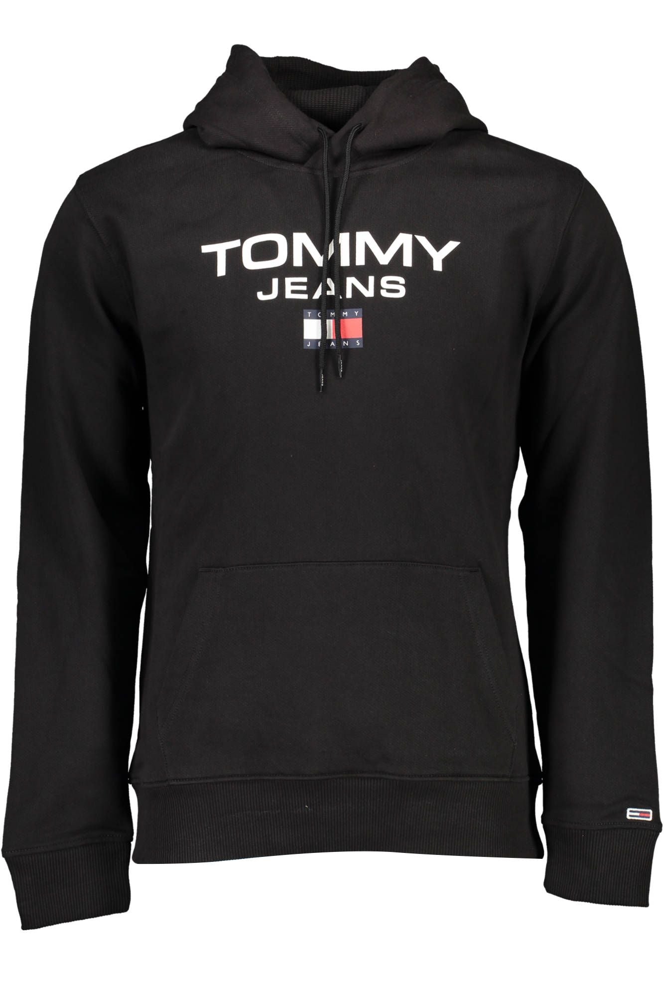 Black Cotton Men Sweater