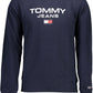 Blue Cotton Men Sweater