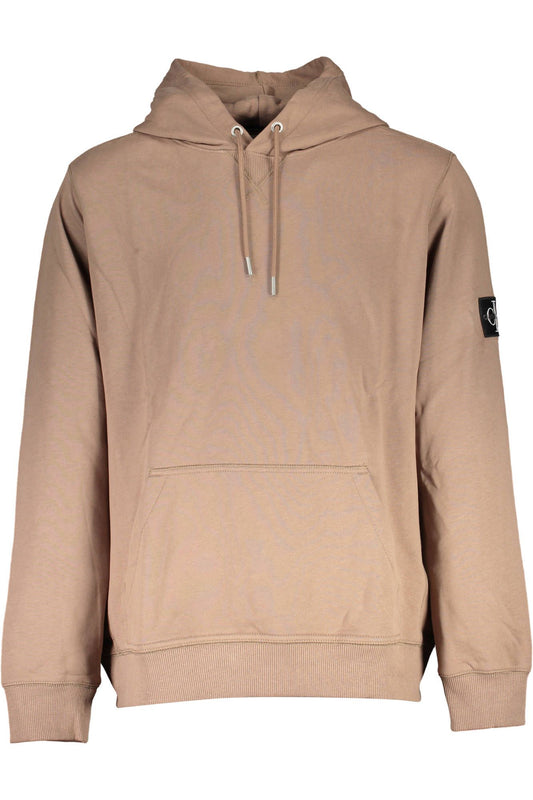 Brown Cotton Men Sweater