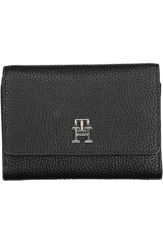 Black Polyurethane Women Wallet