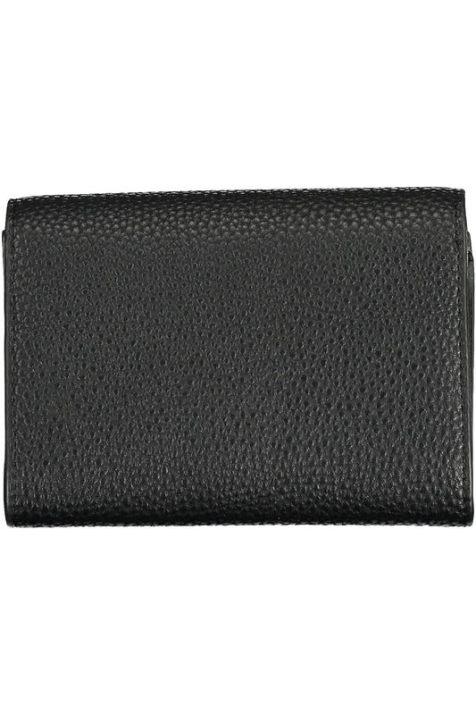 Black Polyurethane Women Wallet