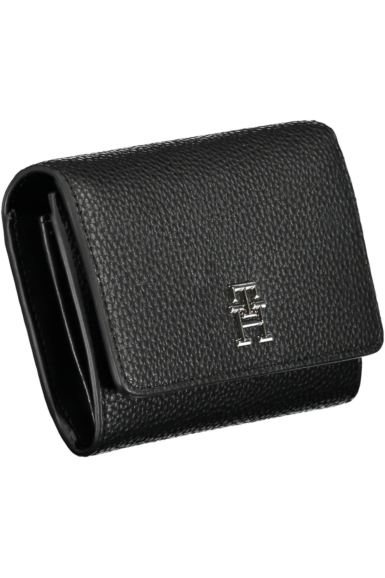 Black Polyurethane Women Wallet