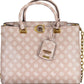 Pink Polyethylene Women Handbag