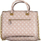 Pink Polyethylene Women Handbag