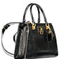 Black Polyurethane Women Handbag