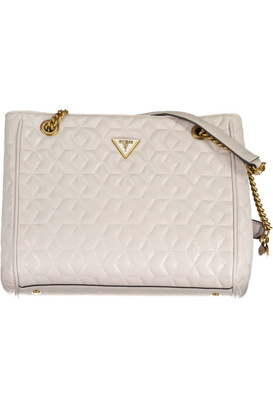 Pink Polyurethane Women Handbag