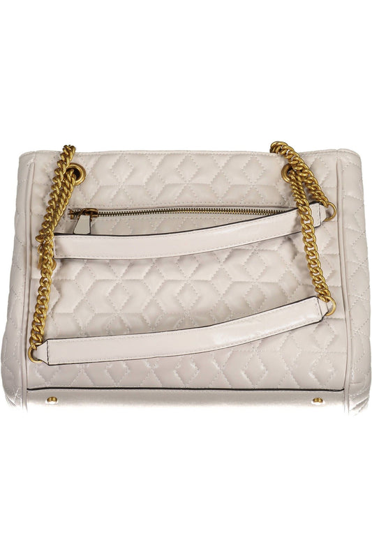 Pink Polyurethane Women Handbag