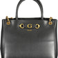 Black Polyethylene Women Handbag