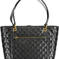 Black Polyurethane Women Handbag