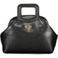 Black Polyurethane Women Handbag