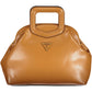 Brown Polyethylene Women Handbag