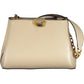 Beige Polyurethane Women Handbag