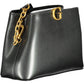Black Polyurethane Women Handbag