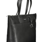 Black Polyester Women Handbag