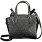 Black Polyester Women Handbag