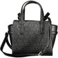 Black Polyester Women Handbag