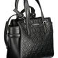 Black Polyester Women Handbag