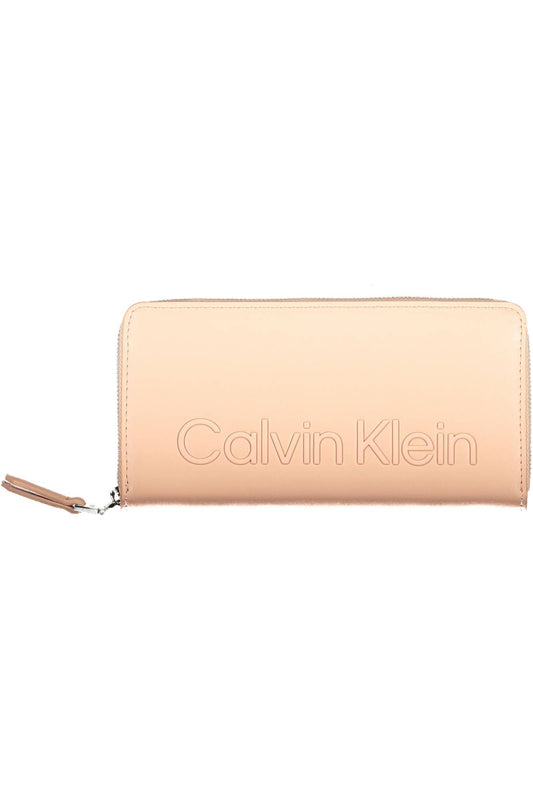 Pink Polyester Women Wallet