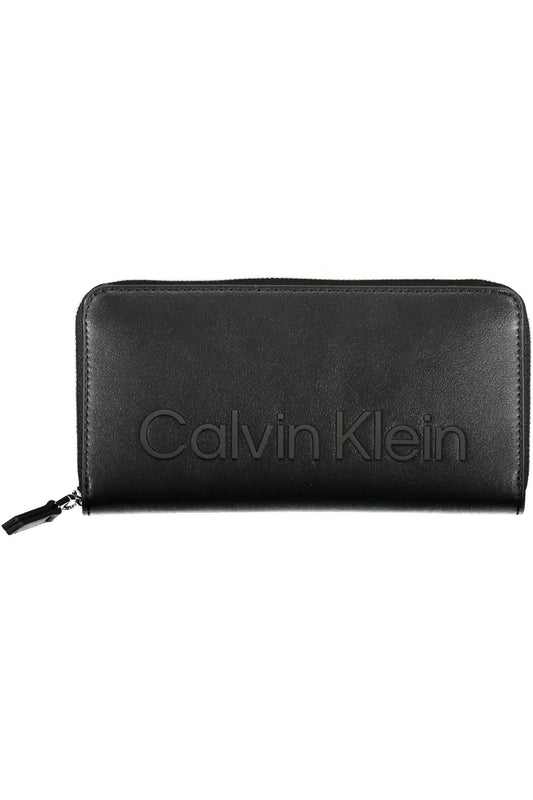 Black Polyurethane Women Wallet