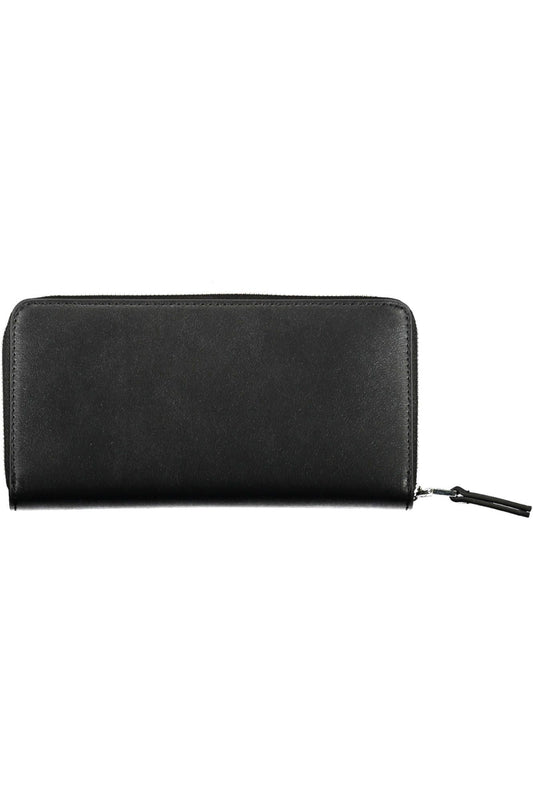 Black Polyurethane Women Wallet