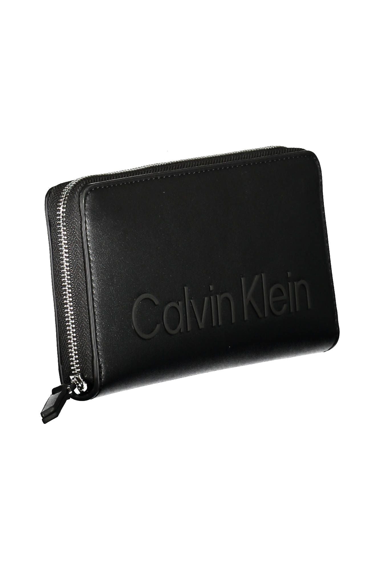 Black Polyurethane Women Wallet