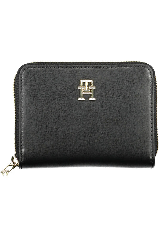 Black Polyurethane Women Wallet